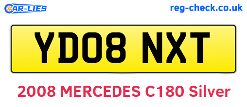 YD08NXT are the vehicle registration plates.