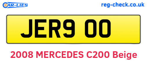 JER900 are the vehicle registration plates.