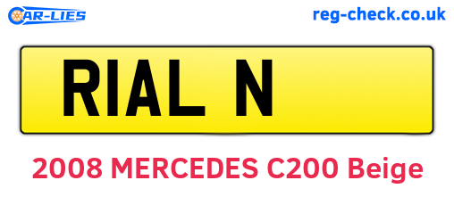 R1ALN are the vehicle registration plates.
