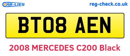 BT08AEN are the vehicle registration plates.