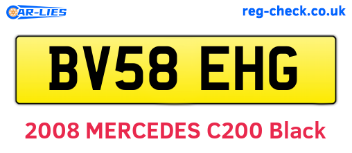 BV58EHG are the vehicle registration plates.