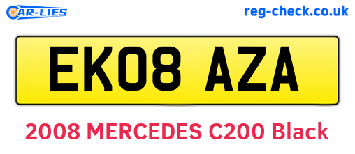 EK08AZA are the vehicle registration plates.