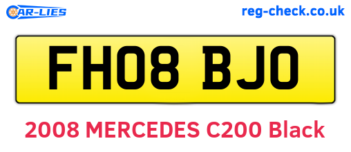FH08BJO are the vehicle registration plates.