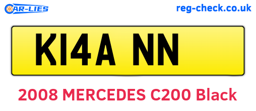 K14ANN are the vehicle registration plates.