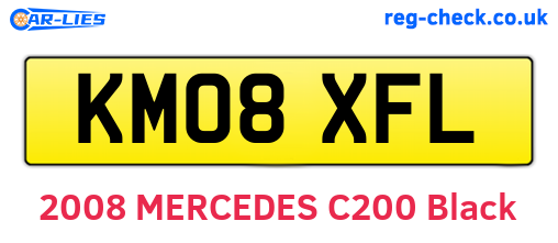 KM08XFL are the vehicle registration plates.