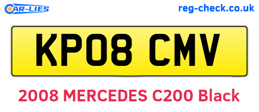 KP08CMV are the vehicle registration plates.