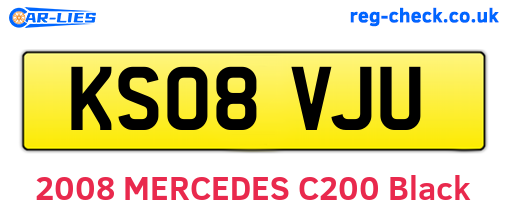 KS08VJU are the vehicle registration plates.