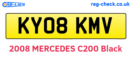 KY08KMV are the vehicle registration plates.