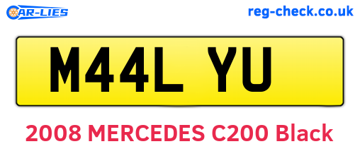 M44LYU are the vehicle registration plates.