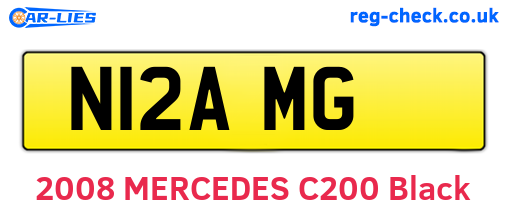 N12AMG are the vehicle registration plates.