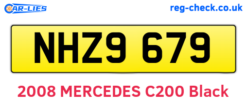 NHZ9679 are the vehicle registration plates.