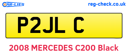 P2JLC are the vehicle registration plates.