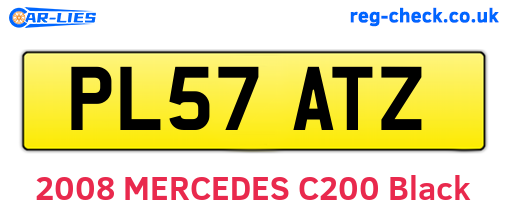 PL57ATZ are the vehicle registration plates.