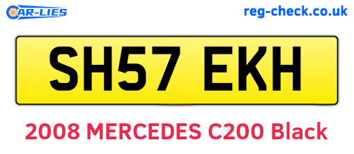 SH57EKH are the vehicle registration plates.