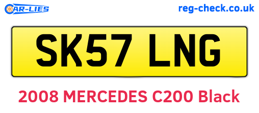 SK57LNG are the vehicle registration plates.