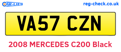 VA57CZN are the vehicle registration plates.