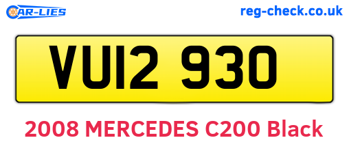 VUI2930 are the vehicle registration plates.