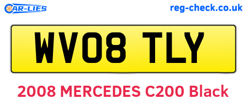 WV08TLY are the vehicle registration plates.