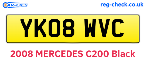 YK08WVC are the vehicle registration plates.
