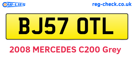 BJ57OTL are the vehicle registration plates.