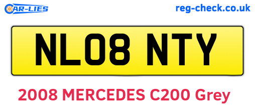 NL08NTY are the vehicle registration plates.