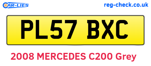 PL57BXC are the vehicle registration plates.