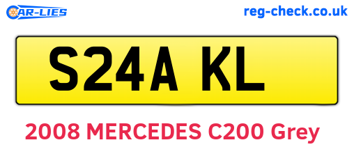S24AKL are the vehicle registration plates.