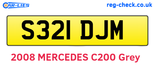 S321DJM are the vehicle registration plates.