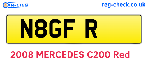 N8GFR are the vehicle registration plates.