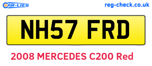NH57FRD are the vehicle registration plates.