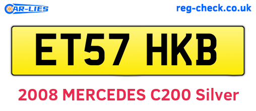 ET57HKB are the vehicle registration plates.