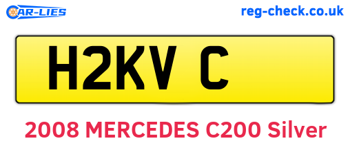 H2KVC are the vehicle registration plates.