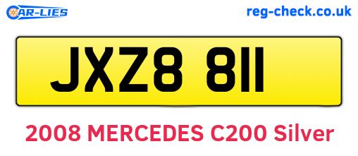 JXZ8811 are the vehicle registration plates.