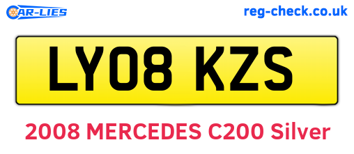 LY08KZS are the vehicle registration plates.
