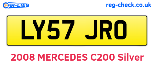 LY57JRO are the vehicle registration plates.