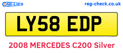 LY58EDP are the vehicle registration plates.