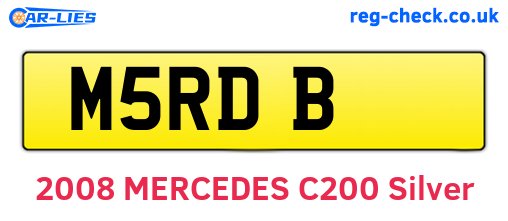 M5RDB are the vehicle registration plates.
