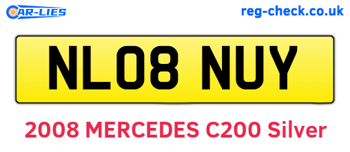 NL08NUY are the vehicle registration plates.