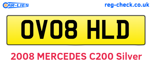 OV08HLD are the vehicle registration plates.