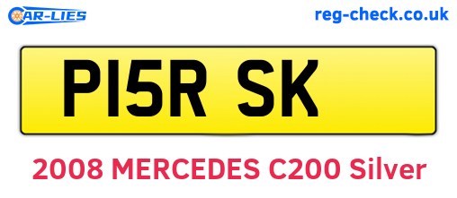 P15RSK are the vehicle registration plates.