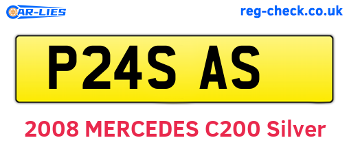 P24SAS are the vehicle registration plates.