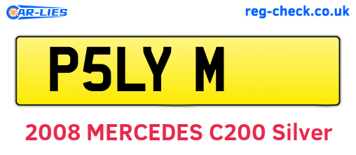 P5LYM are the vehicle registration plates.