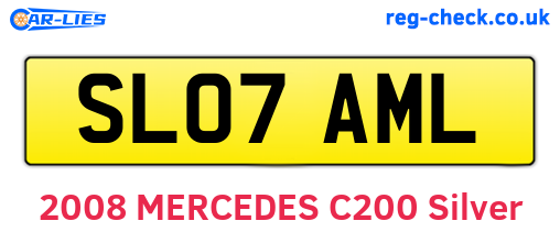 SL07AML are the vehicle registration plates.