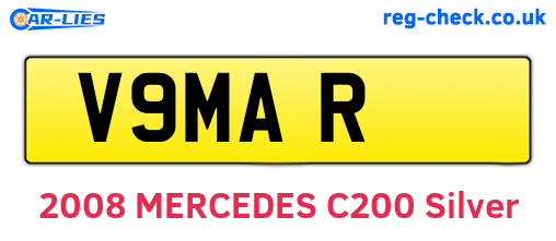 V9MAR are the vehicle registration plates.