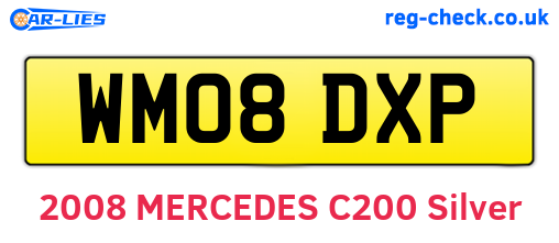 WM08DXP are the vehicle registration plates.