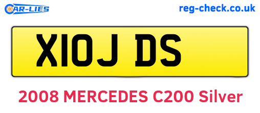 X10JDS are the vehicle registration plates.