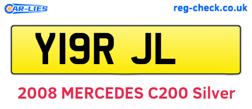 Y19RJL are the vehicle registration plates.