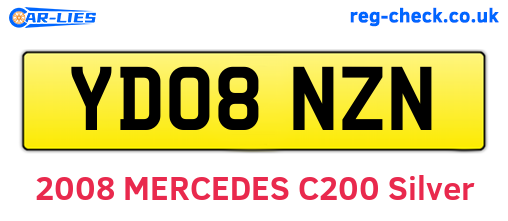 YD08NZN are the vehicle registration plates.