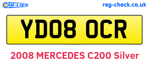 YD08OCR are the vehicle registration plates.