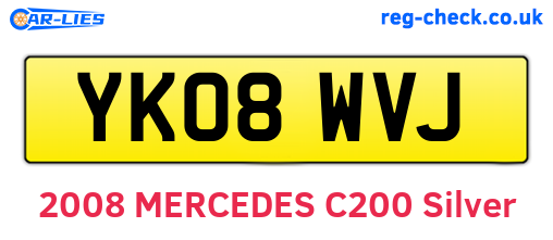 YK08WVJ are the vehicle registration plates.